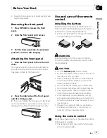 Preview for 9 page of Pioneer DVH-P4050MP Operation Manual