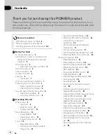 Preview for 2 page of Pioneer DVH-P4100UB Operation Manual