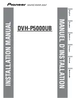 Предварительный просмотр 1 страницы Pioneer DVH-P5000UB Installation Manual