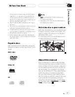 Preview for 7 page of Pioneer DVH-P5000UB Operation Manual