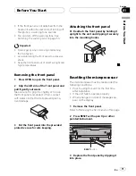 Preview for 11 page of Pioneer DVH-P5000UB Operation Manual