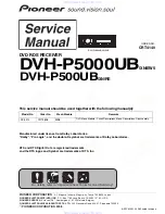 Предварительный просмотр 1 страницы Pioneer DVH-P5000UB Service Manual