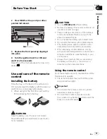 Preview for 11 page of Pioneer DVH-P500UB Operation Manual