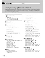 Preview for 2 page of Pioneer DVH-P5050MP Operation Manual