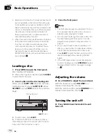 Preview for 14 page of Pioneer DVH-P5050MP Operation Manual