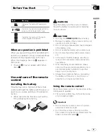 Preview for 9 page of Pioneer DVH-P5650MP Operation Manual