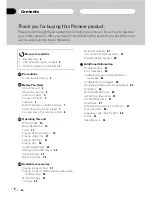 Предварительный просмотр 2 страницы Pioneer DVH-P5900MP Operation Manual