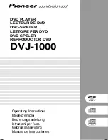 Preview for 1 page of Pioneer DVJ-1000 Operating Instructions Manual