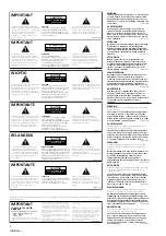 Preview for 2 page of Pioneer DVJ-X1 - Professional DVD Turntable Operating Instructions Manual