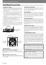 Preview for 8 page of Pioneer DVJ-X1 - Professional DVD Turntable Operating Instructions Manual