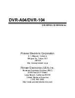 Preview for 14 page of Pioneer DVR-104 Operating Instructions Manual