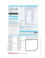 Preview for 2 page of Pioneer DVR-109 Specifications