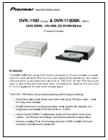 Preview for 1 page of Pioneer DVR-110D Specifications