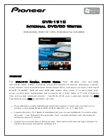 Pioneer DVR-1910 Specifications preview
