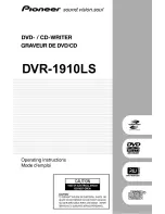 Pioneer DVR-1910LS - DVD±RW / DVD-RAM Drive Operating Instructions Manual предпросмотр