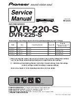 Pioneer DVR-220-S Service Manual preview