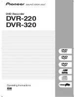 Pioneer DVR-220 Operating Instructions Manual preview