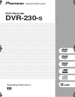 Pioneer DVR-230-S Operating Instructions Manual preview