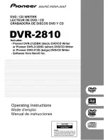 Pioneer DVR-2810 Operating Instructions Manual preview