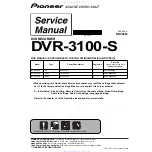 Pioneer dvr-3100-s Service Manual preview
