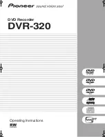 Pioneer DVR-320 Operating Instructions Manual preview