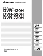 Preview for 1 page of Pioneer DVR-420H Operating Instructions Manual