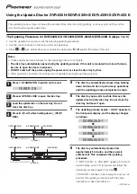 Pioneer DVR-433H-S Update Manual preview