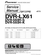 Pioneer DVR-560H-K Service Manual preview