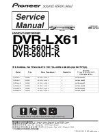 Preview for 1 page of Pioneer DVR-560H-K Service Manual