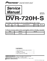 Preview for 1 page of Pioneer DVR-720H-S Service Manual