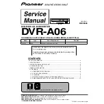 Preview for 1 page of Pioneer DVR-A06 Service Manual