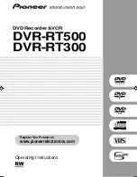 Pioneer DVR-RT300 Operating Instructions Manual preview