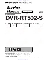 Preview for 1 page of Pioneer DVR-RT502-S Service Manual