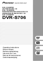 Pioneer DVR-S706 Operating Instructions Manual preview