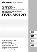 Pioneer DVR-SK12D Operating Instructions Manual preview