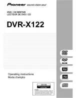 Pioneer DVR-X122 Operating Instructions Manual preview