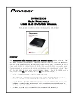 Pioneer DVR-XD08 Specifications preview