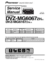 Pioneer DVZ-MG6067ZN/UC Service Manual preview