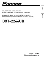 Preview for 1 page of Pioneer DXT-2266UB Owner'S Manual