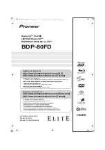 Preview for 1 page of Pioneer Elite BDP-80FD Operating Instructions Manual