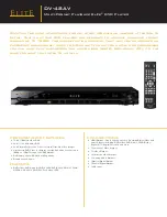 Preview for 1 page of Pioneer Elite DV-48AV Specifications