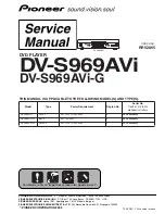 Предварительный просмотр 1 страницы Pioneer Elite DV-S969AVi Service Manual