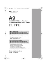 Preview for 1 page of Pioneer Elite G-Clef SX-A9MK2-K Operating Instructions Manual