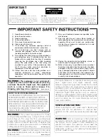 Preview for 2 page of Pioneer Elite KURO PRO 150FD Operating Instructions Manual