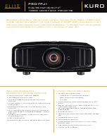 Preview for 1 page of Pioneer Elite Kuro PRO-FPJ1 Specifications