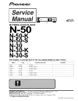 Предварительный просмотр 1 страницы Pioneer Elite N-30 Service Manual
