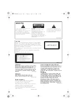 Предварительный просмотр 38 страницы Pioneer Elite PD-D6MK2-K
Elite D6 Operating Instructions Manual