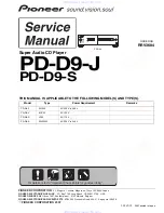 Pioneer Elite PD-D9-J Service Manual preview