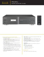 Pioneer Elite PD-D9-J Specifications preview