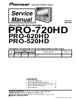 Pioneer ELITE PRO-520HD Service Manual preview